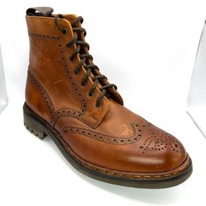 Polo Ralph Lauren Men’s Size 11.5 D Army Oxford Boot Leather Brown Vintage